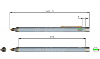 Katalogo optinis rašiklis